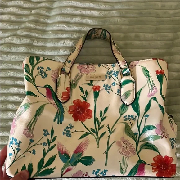 Kate Spade Cream Floral Tote - Picture 2 of 7